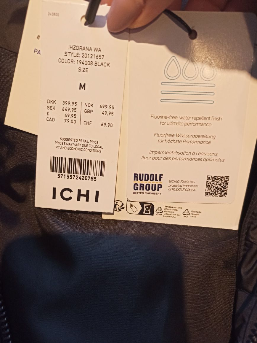 Bezrękawnik czarny ICHI roz.M/L