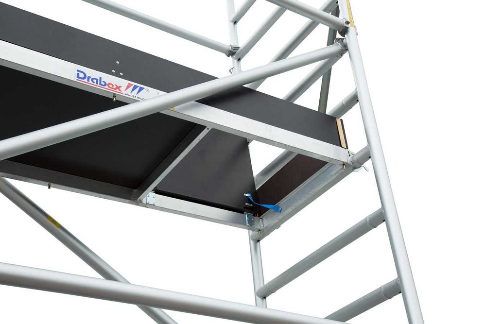 Rusztowanie Drabex RA-1120/312a wys. rob.8,07m lekkie aluminiowe, NOWE