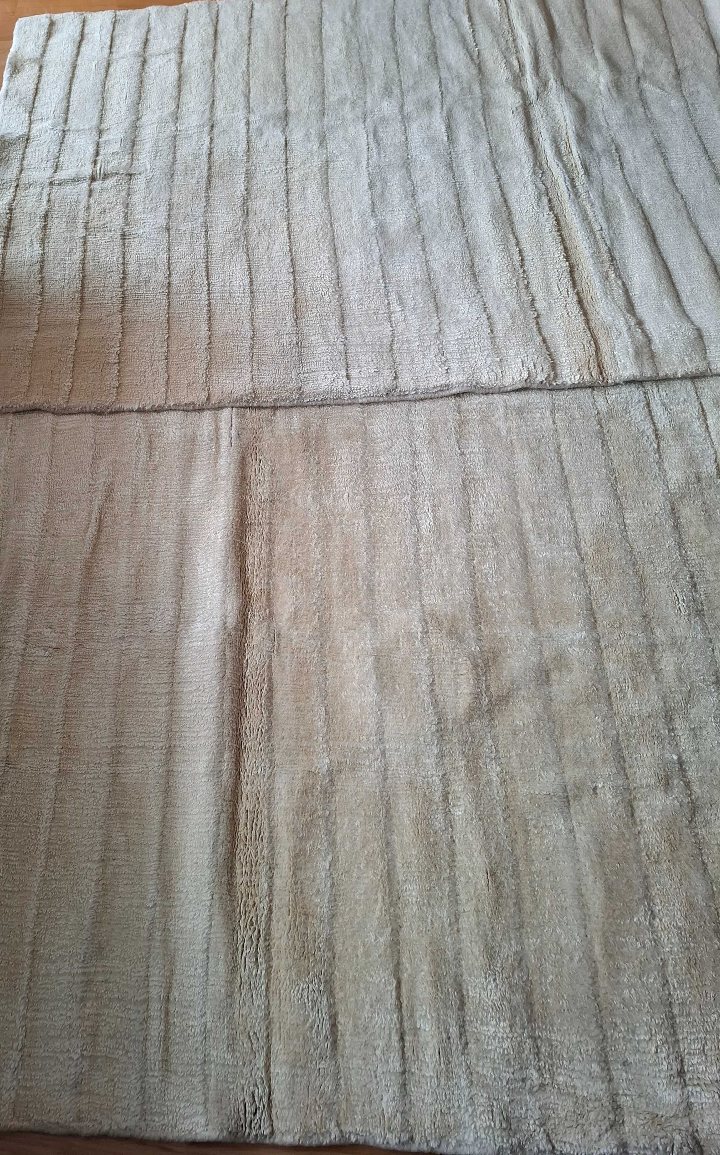 Dywany 2 sztuki 140cmx120cm beżowo-żółte