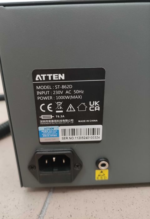 Паяльная станция термовоздушная термофен фен Atten ST-862D + Насадки