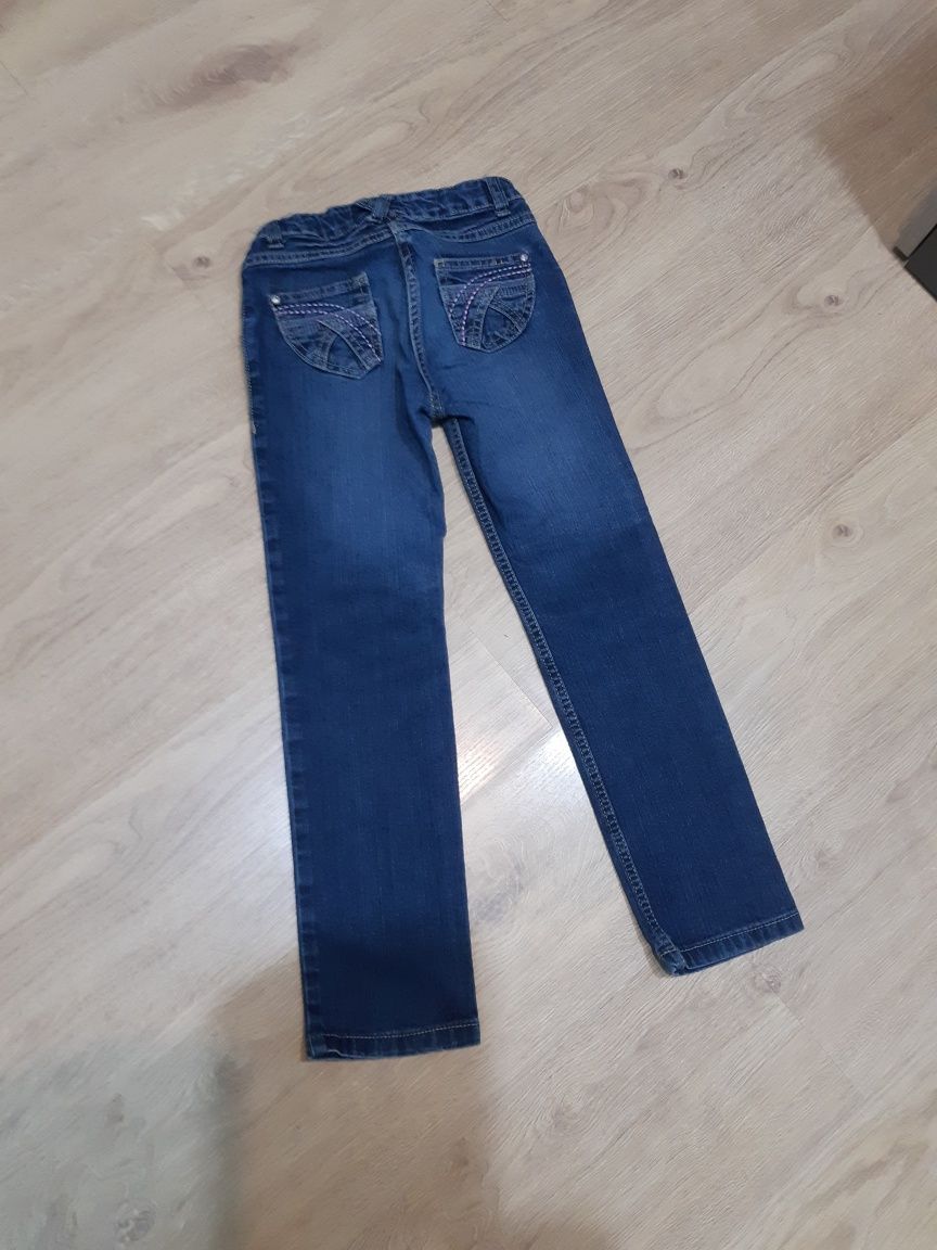 Spodnie r. 122 pepperts dżinsy regulacja w pasie na gumki