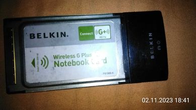 Belkin wireless G Plus Notebook card