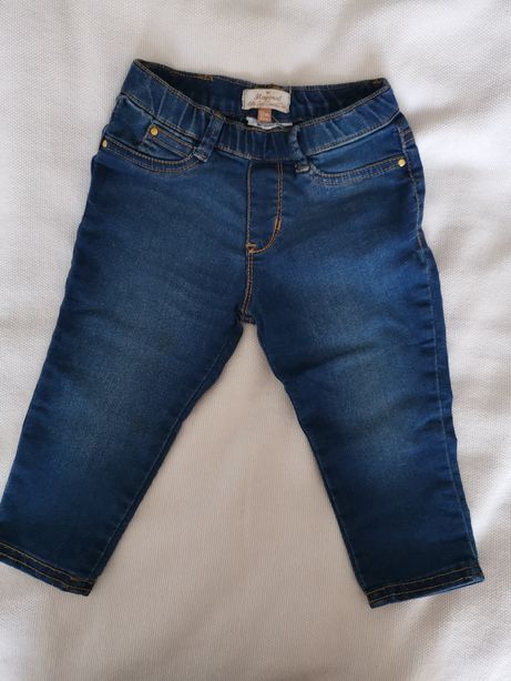Jeansy 80 mayoral baggi miękki jeans boho spodnie spodenki