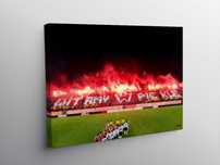 Obraz na ścianę 100x70 cm Legia Warszawa Witamy w piekle