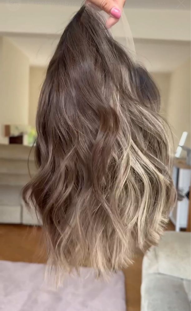 nowa naturalna peruka lace front 100% ludzki wlso na co dzien