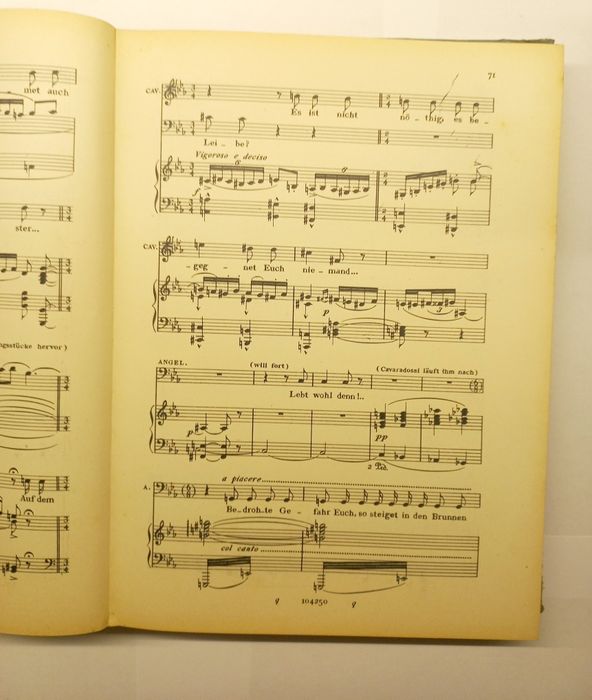 G. Puccini TOSCA wyciąg fortepianowy z głosami nuty Opera całość