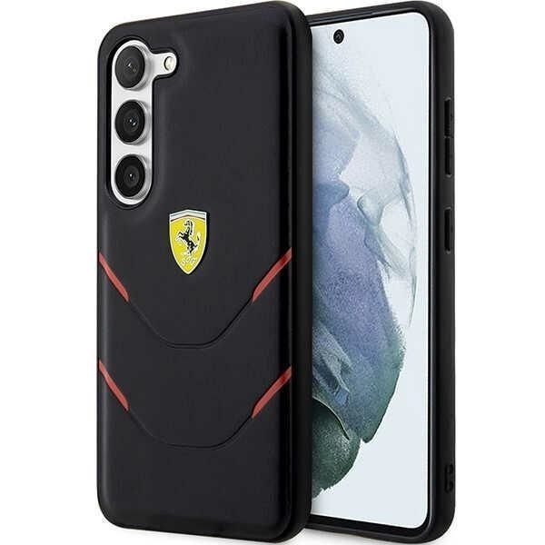 Ferrari Fehcs23Mpbak S23+ S916 Czarny/Black Hardcase Hot Stamp Lines