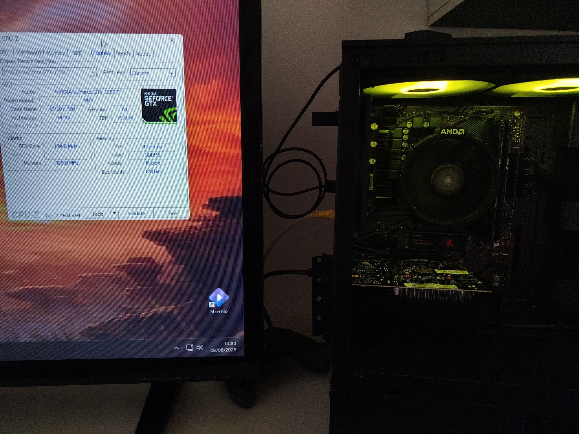 Placa gráfica GTX 1050ti 4g