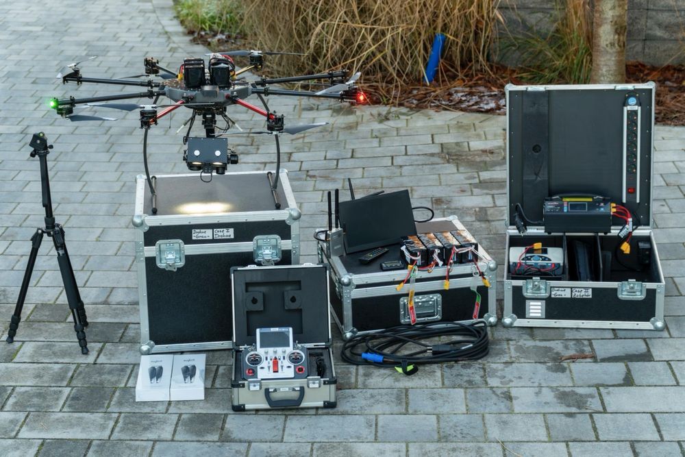 DRON EVO-X8 „SZARY” (GRAU) – ZESTAW BOS-Termowizja,Zoom,6x Lipo[OPIS]