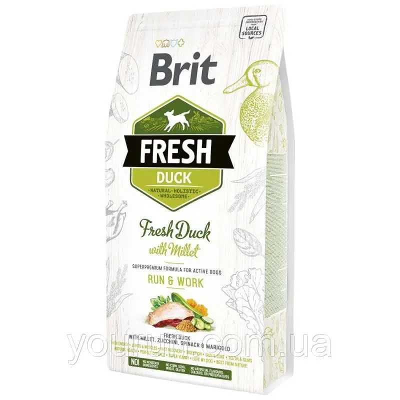 Brit Fresh (Брит Фрэш) Adult Active Duck with Millet 12кг
