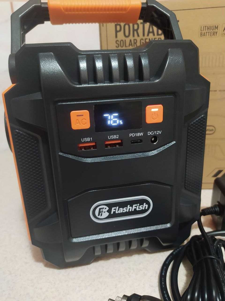 Зарядна станція Flashfish A201 200W Solar Generator 172Wh 48000mA