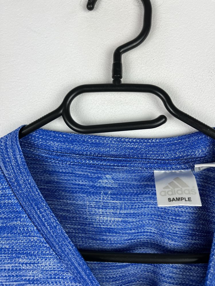 Niebieska koszulka sportowa męska Adidas rozmiar M fit sport treningow