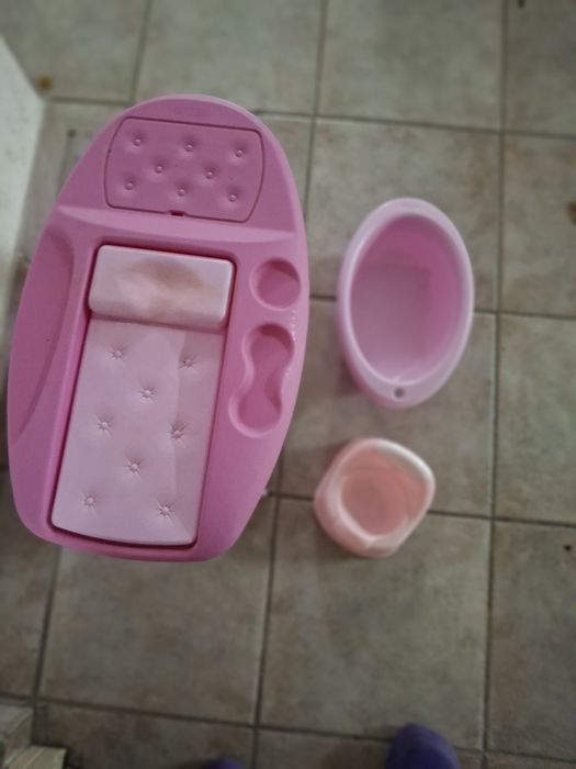 Brinquedos, Tocador, banheira, penico e bebe