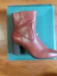 Женские полусапожки Clarks р41 кожанные