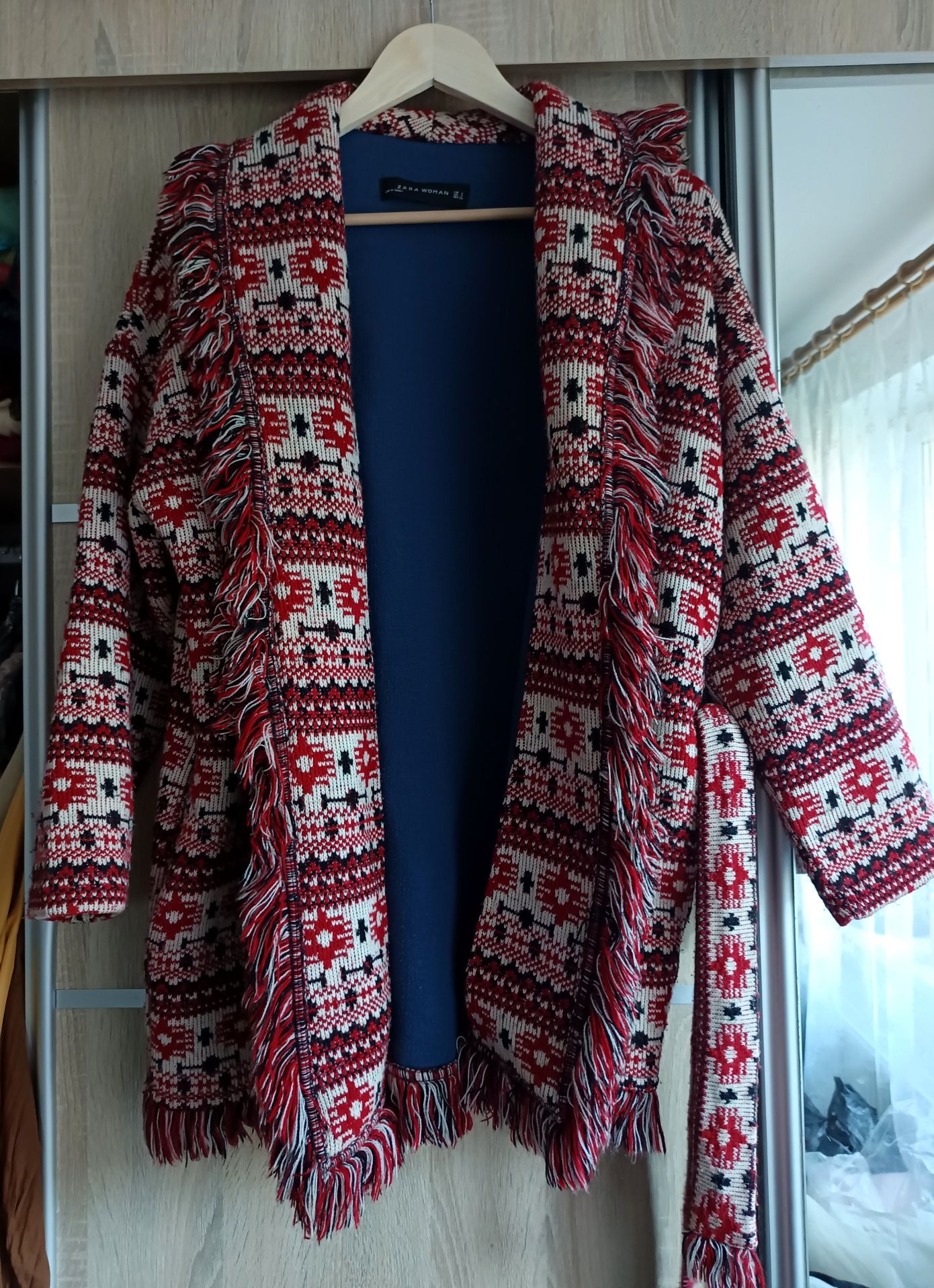 Sweter/płaszczyk/narzutka etno, boho S/M  S/M Zara