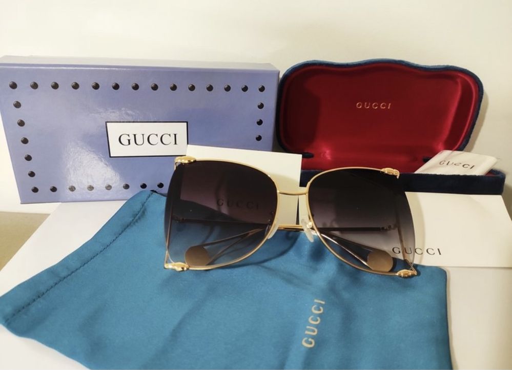 Szare okulary Gucci GG0252 -002S