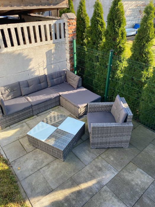 Komplet wypoczynkowy RATTANOWY letni 6 elementów