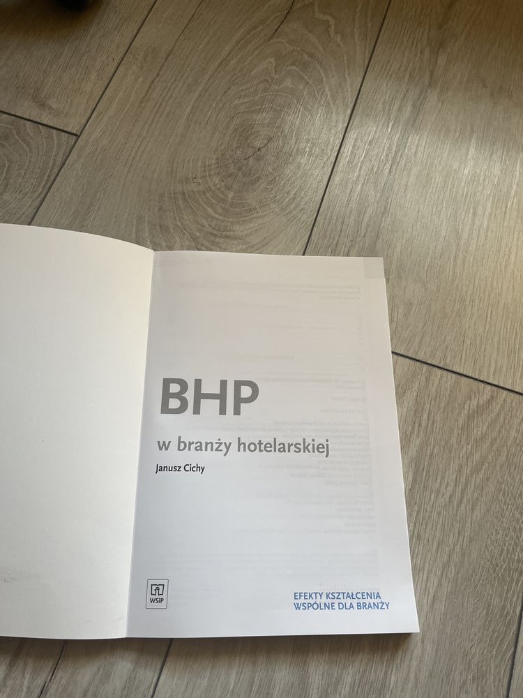 BHP w branzy hotelarskiej WSiP klasa 1