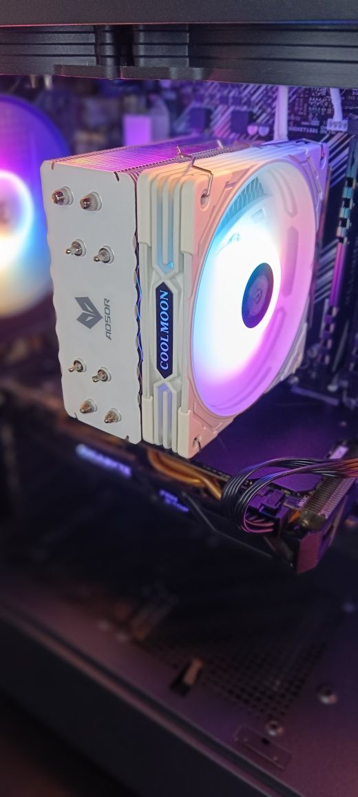 Кулер охлаждения / башня охлаждения / Белый RGB стоял на AM4
