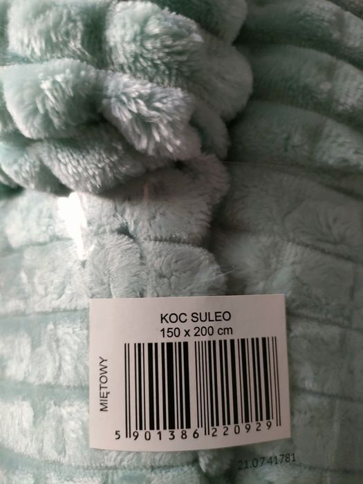 Miętowy koc 150 x 200cm