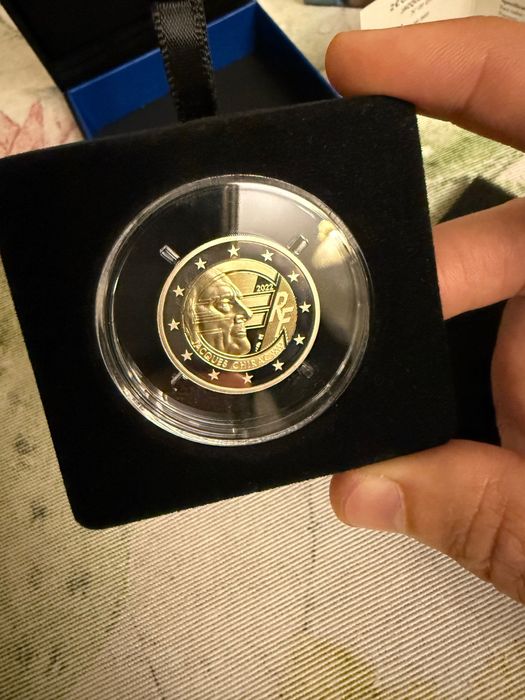 Moeda 2€ França Jacques Chirac Proof 2022