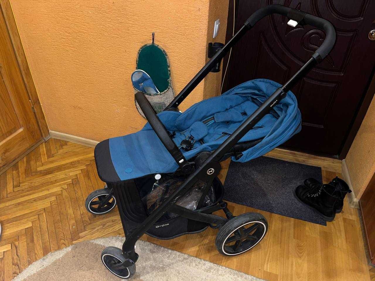 Прогулянкова коляска Cybex Balios S lux + дощовик + зимові рукавички