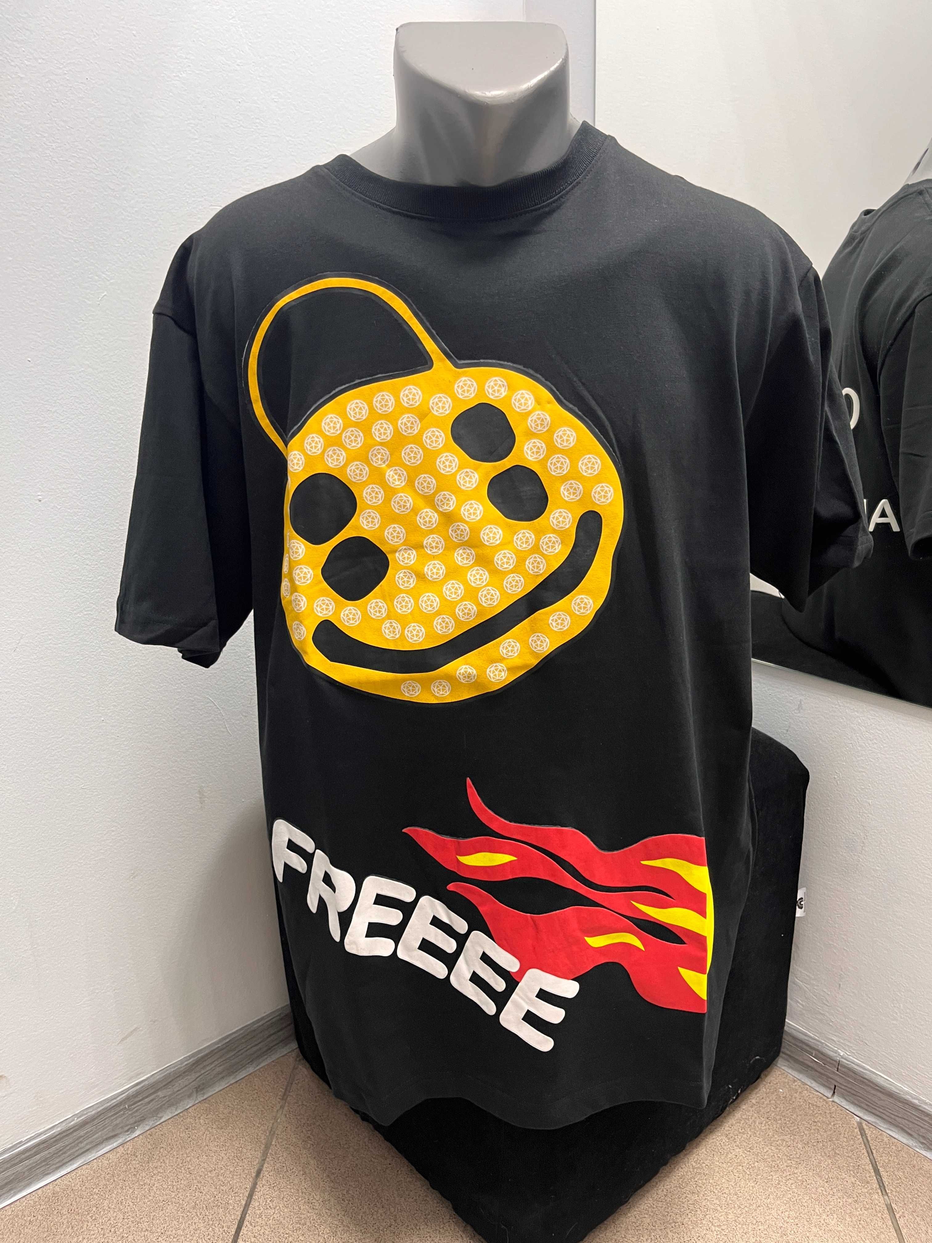 Czarny T-Shirt męski roz.L