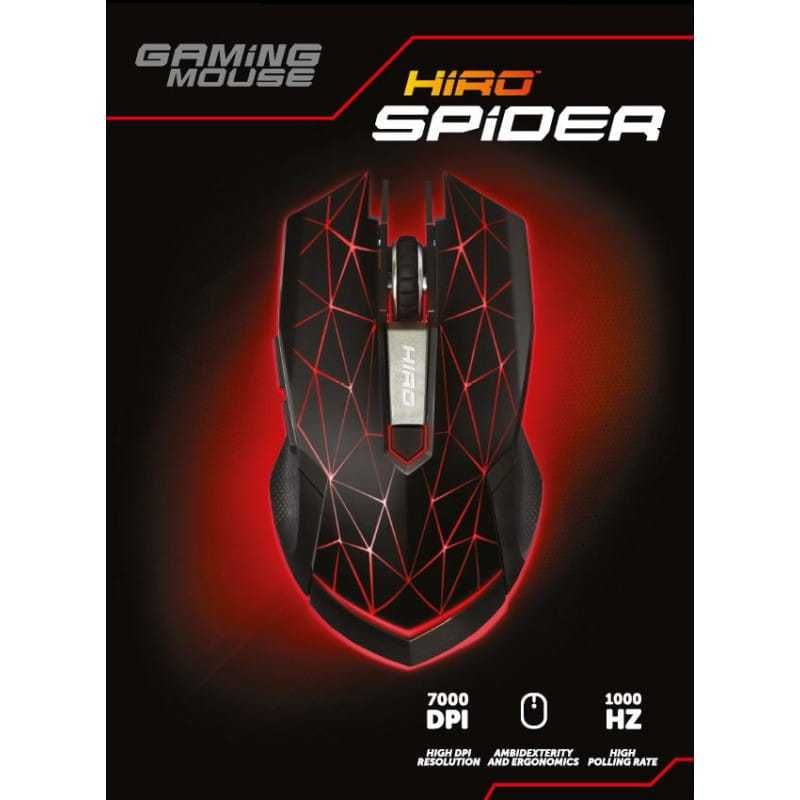 Hiro Spider Myszka gamingowa LED RGB 7000 DPI
