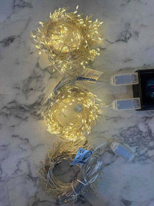 Гірлянда їжак (теплий колір) / працює від USB / 11 метрів / 300ламп