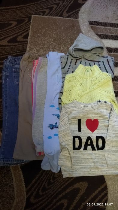 Пакет одежды вещей на девочку 2 г спортивные штаны кофты