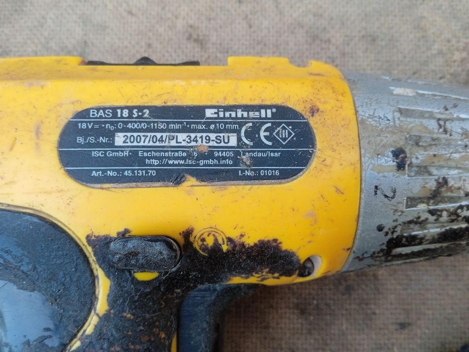 Шуруповерт Einhell на запчастини або відновлення