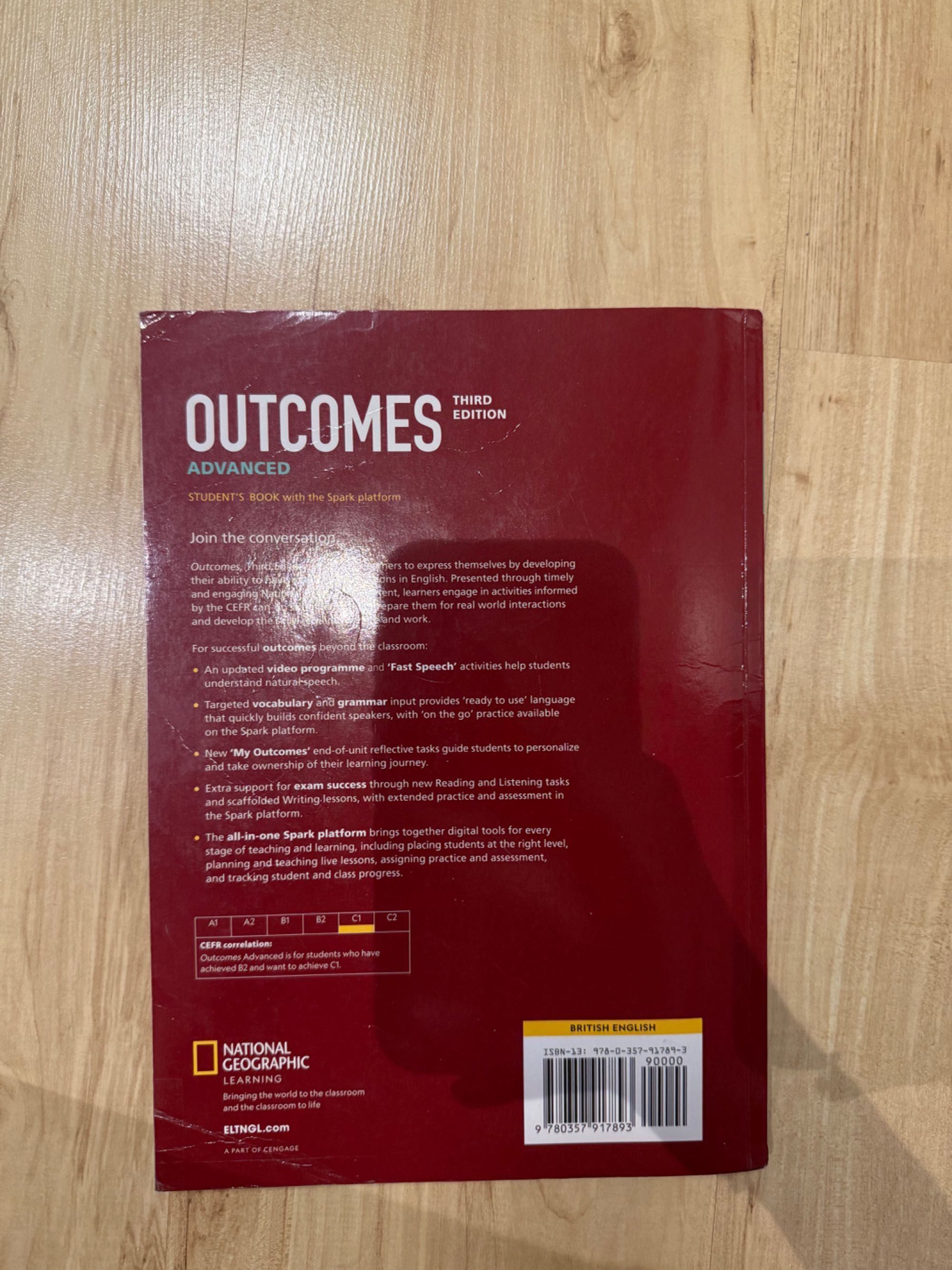 Outcomes Advanced C1 student's book National Geographic third edition