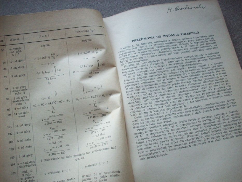Obciążalność transformatorów energetycznych, L.M. Sznicer, 1956.
