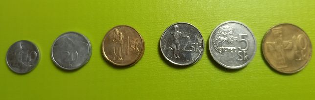 Monety Słowacja korony halerze