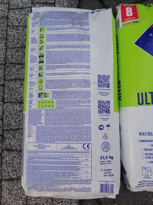 Atlas Ultra goflex biały - klej do płytek 11szt. 22,5kg /11 szt
