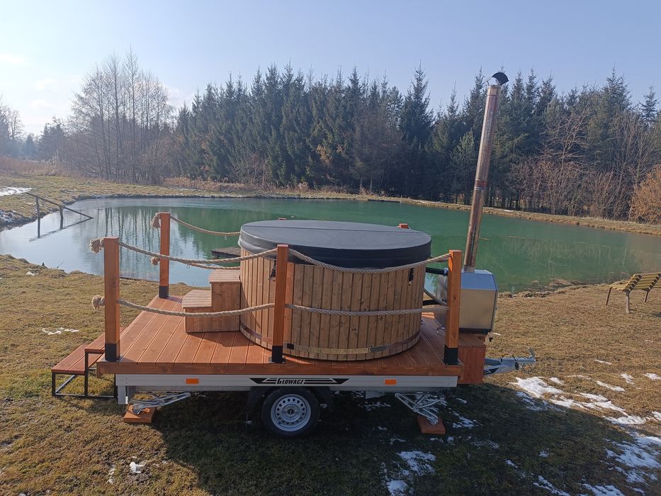 Balia ogrodowa + przyczepka, jacuzzi