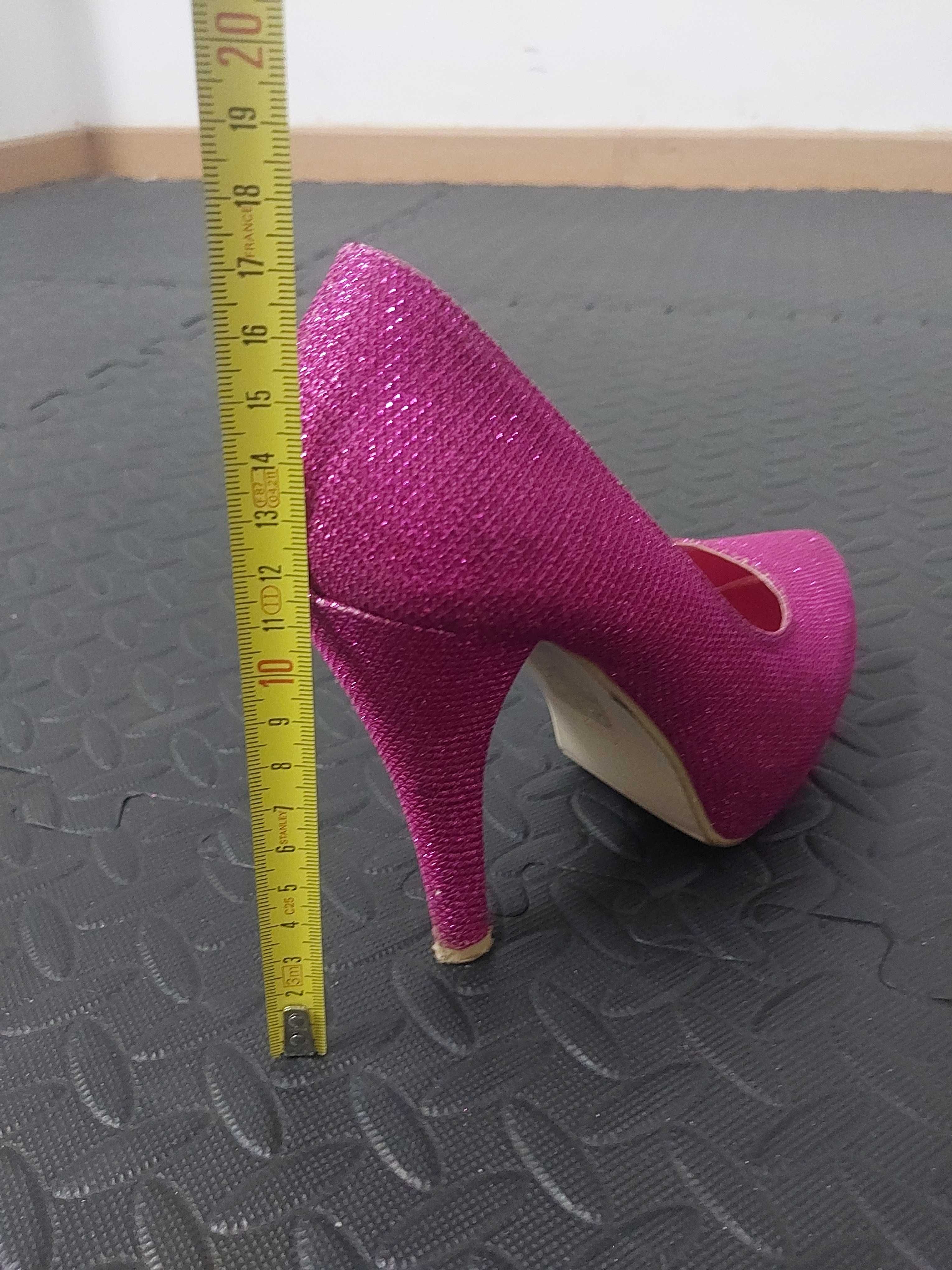 Sapatos Altos Rosa