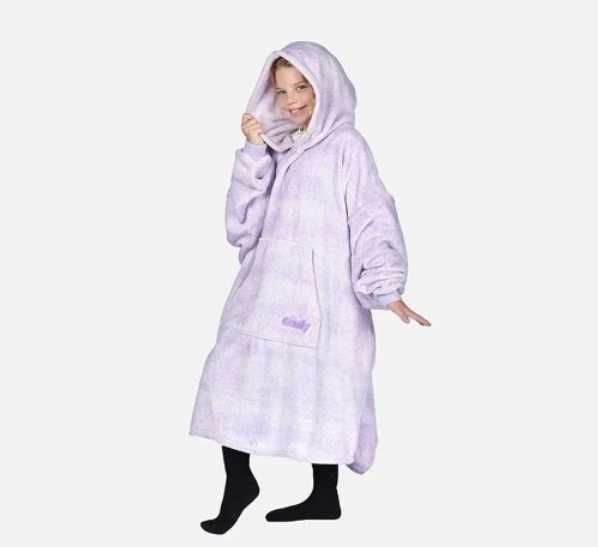 Koc Bluza Comfy Lawendowa 3w1 Kocobluza Futrzak XXL Gratis WYSYŁKA 24H