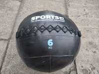 Piłka do ćwiczeń gimnastyczna wall ball 6kg Sports st z uszkodzeniami