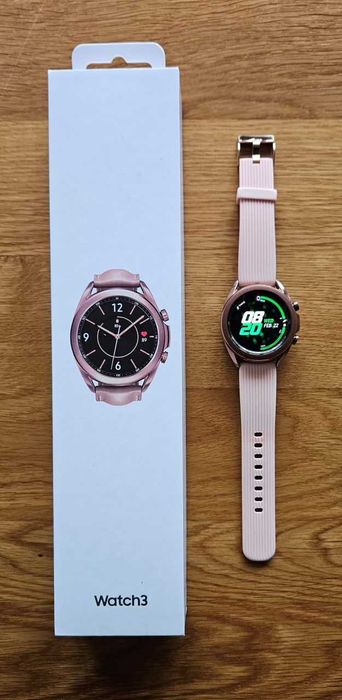 Samsung Galaxy Watch 3 41mm miedziany + 2 paski + ładowarka