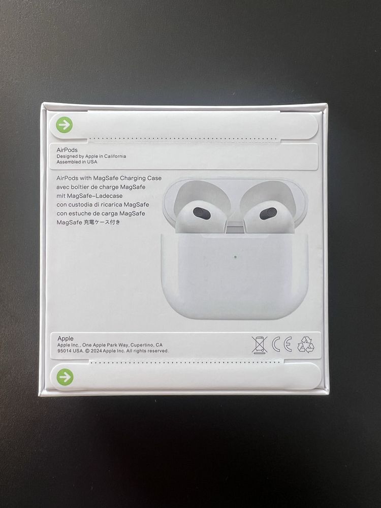 Навушники Бездротові AirPods 3 наушники lightning/type-c безпровідні
