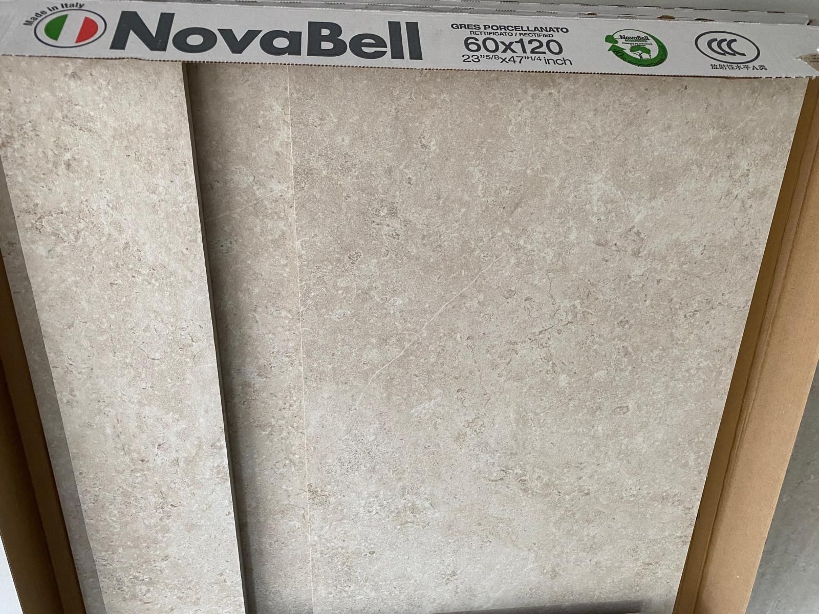 Płytki włoskie Raw White 60x120 cm Novabell