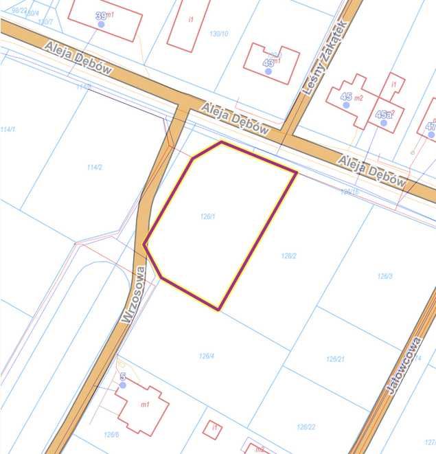 Działka budowlana Kopanino koło Torunia 1731m2