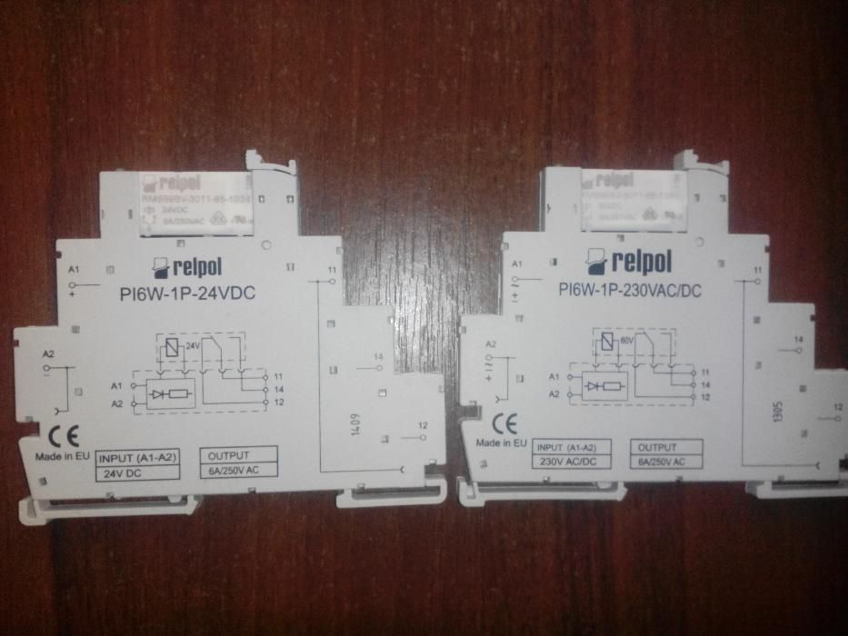 Реле інтерфейсне Relpol PI6W 230V. Нові.