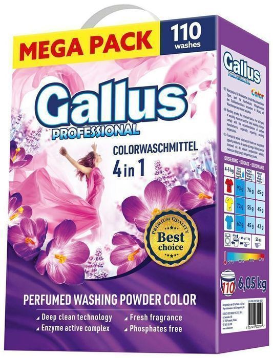 Gallus Professional Color 110P 6,05kg proszek do prania