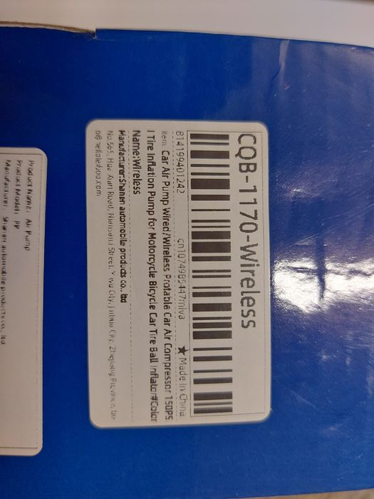 NOWA Pompka do samochodów, motocykli, rowerów...