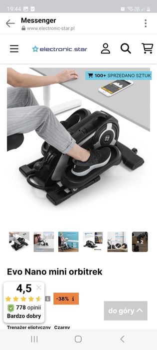 Orbitrek mini rowerek trenażer nóg Capital sports
Orbitrek mini rowere