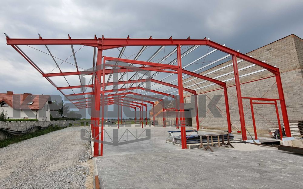 Konstrukcje stalowe, wiązary. Budowa hal produkcyjnych, magazynów.
