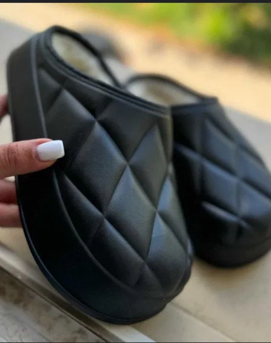 Теплі молодіжні сабо, хутряні шльопанці ЕВА 36-41р (к602)