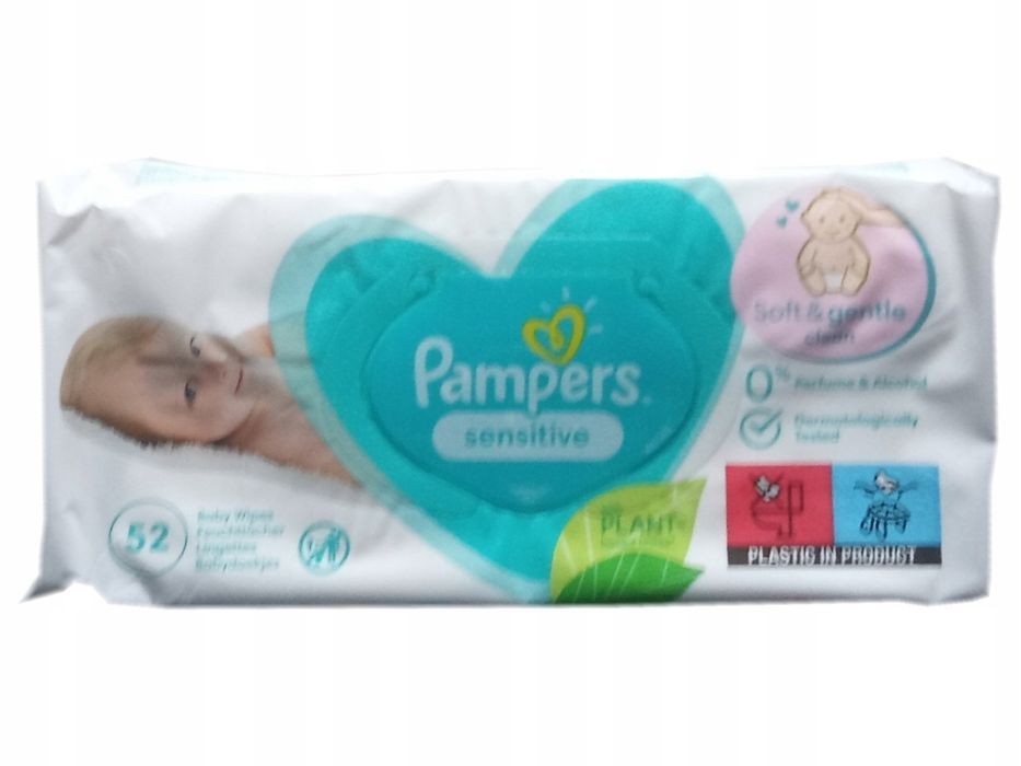 Chusteczki nawilżane Pampers Sensitive 12x52szt